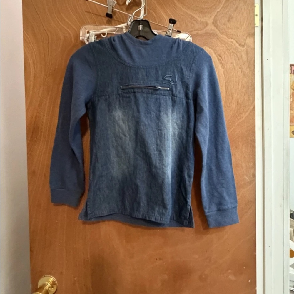 NWT boy’s size S 11 / 12 Sean John blue Hoodie Shirt